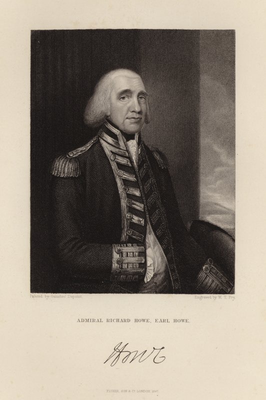 Amiral Richard Howe - English School