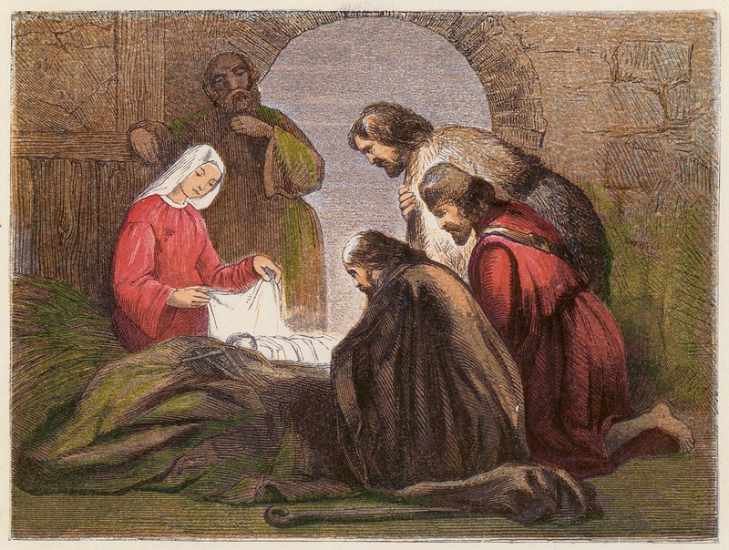 Adoration des bergers - English School