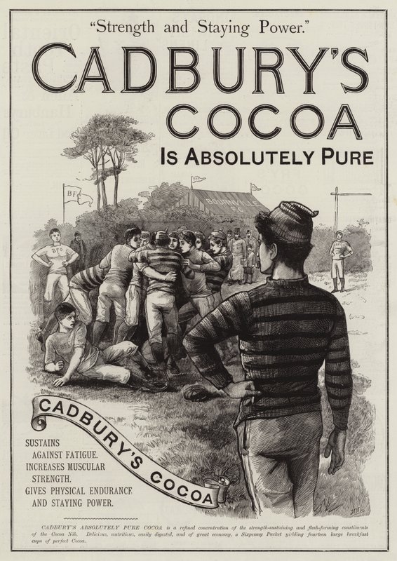 Publicité, cacao Cadbury - English School