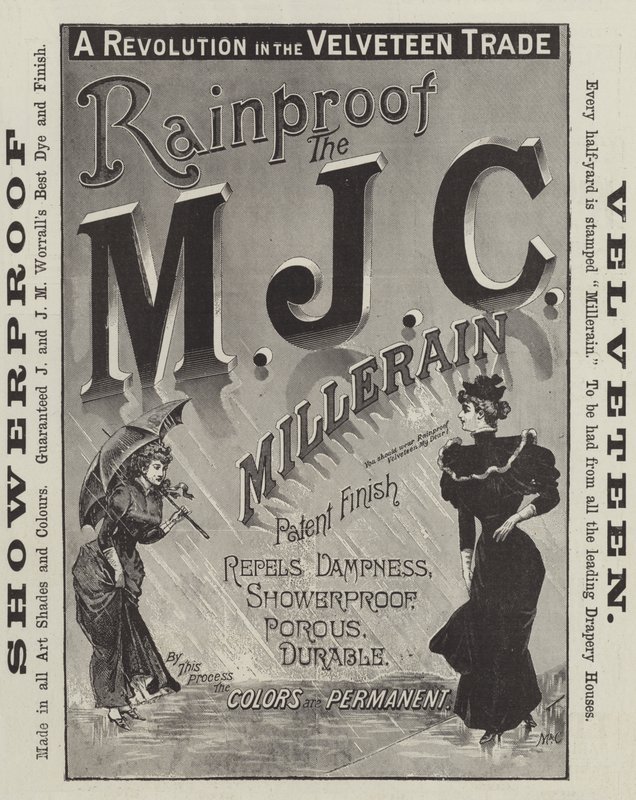 Publicité, M J C Millerain (gravure) - English School