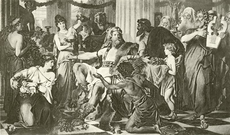 Alaric à Athènes (gravure) - English School