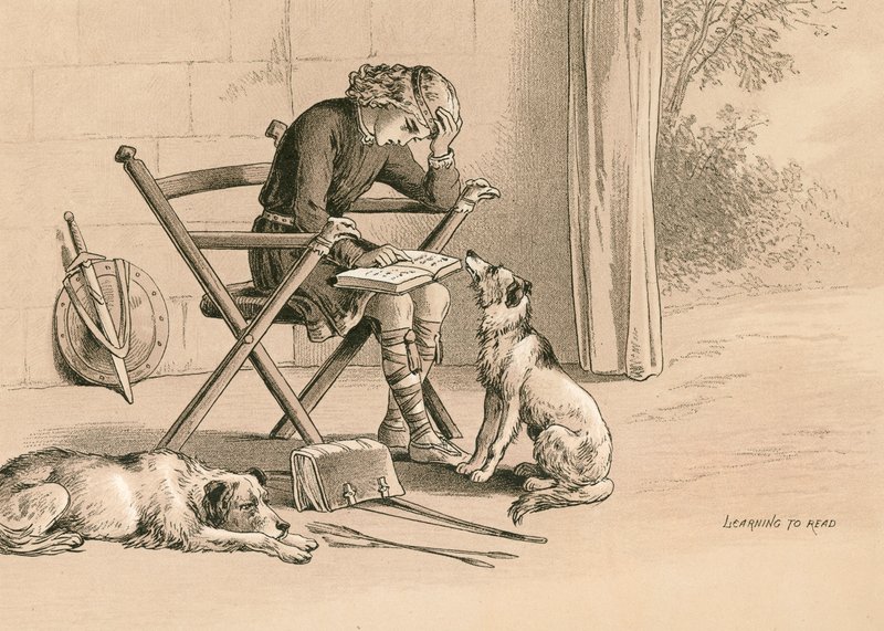 Alfred apprenant à lire - English School