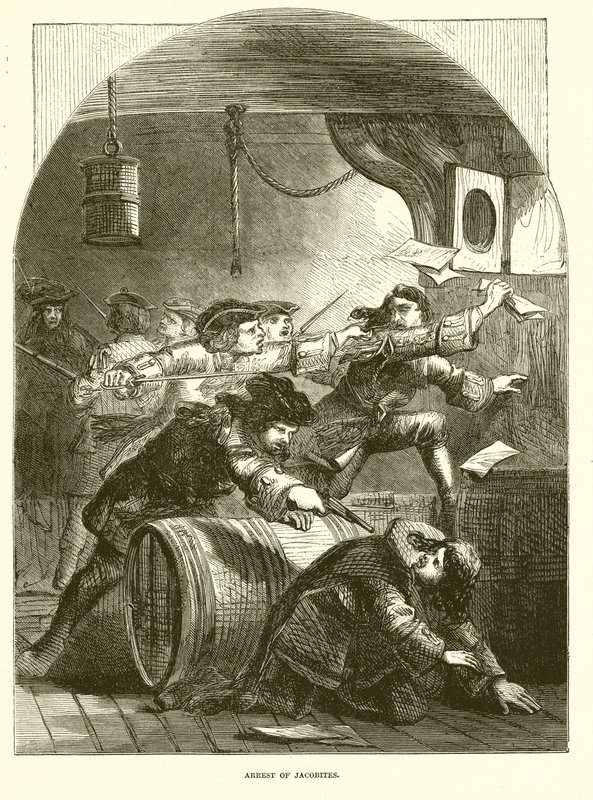 Arrestation des Jacobites - English School