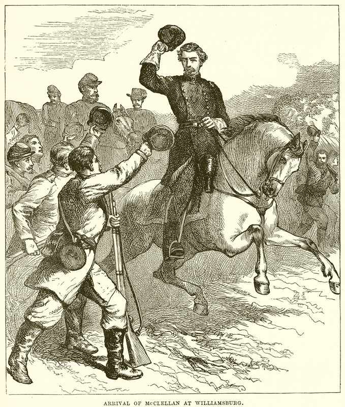Arrivée de McClellan à Williamsburg - English School