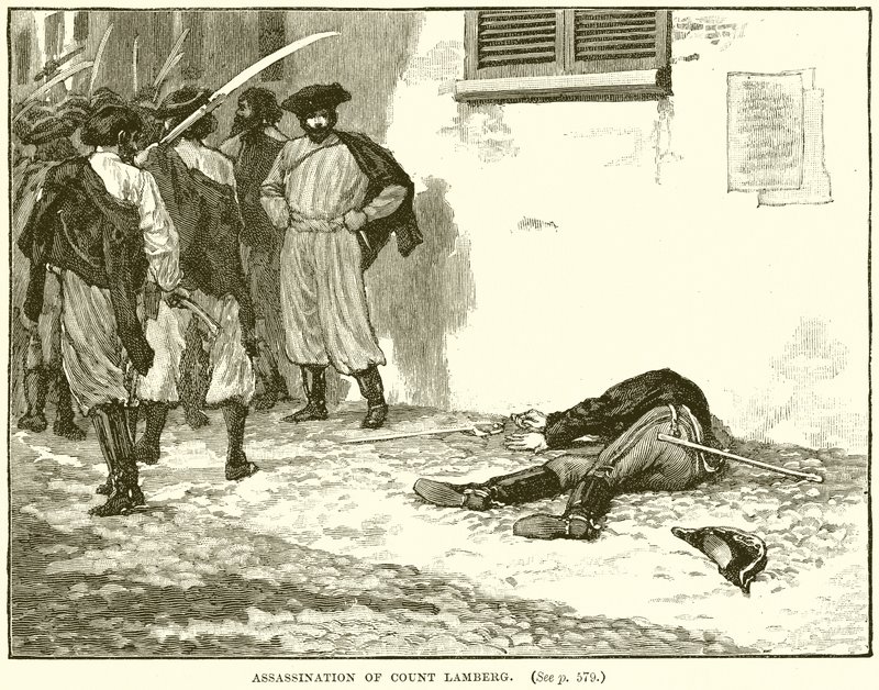 Assassinat du comte Lamberg - English School