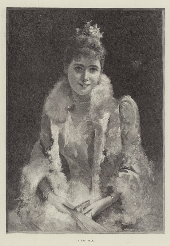 Au théâtre (gravure) - English School