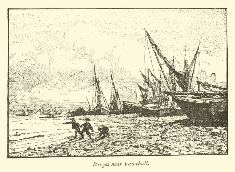 Péniches près de Vauxhall - English School