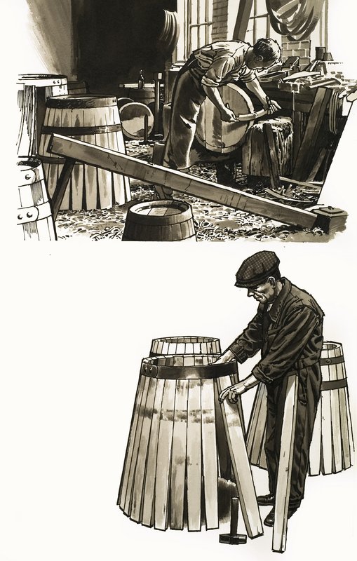 Barils de chêne - English School