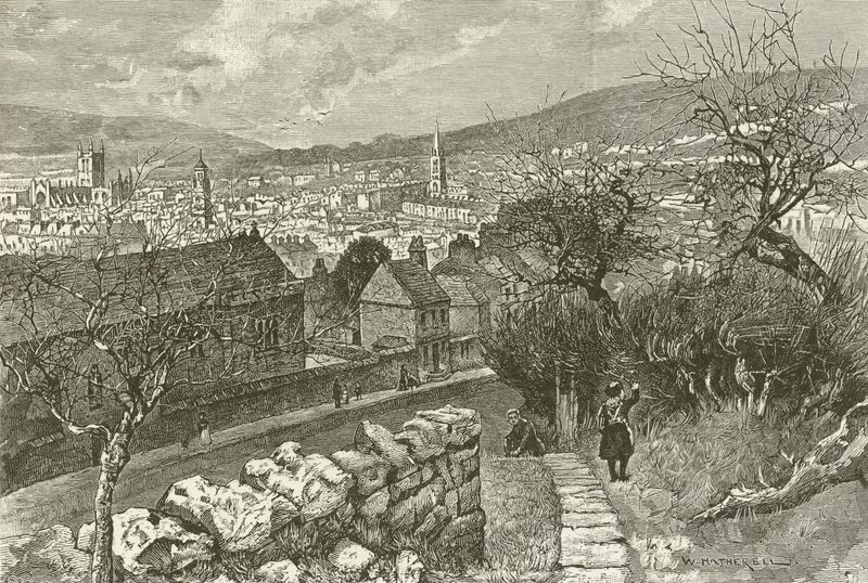 Bath, depuis Beechen Cliff - English School