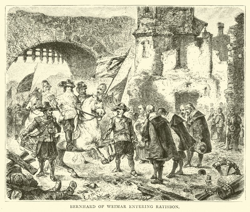 Bernhard de Weimar entrant à Ratisbonne - English School