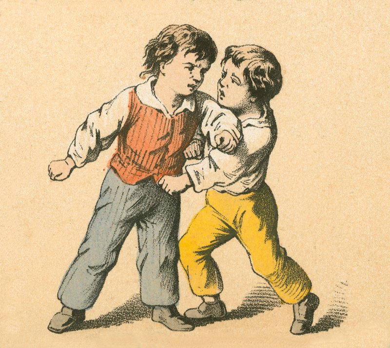 Garçons se battant - English School