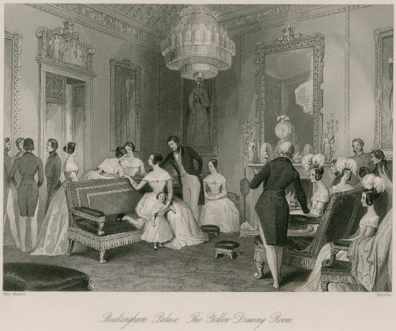 Buckingham Palace, le salon jaune - English School