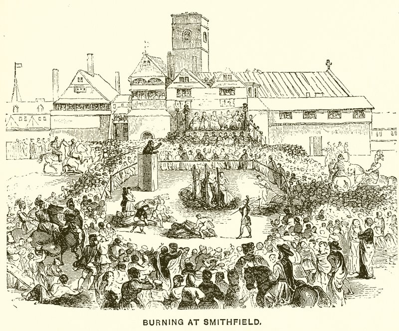 Brûlage à Smithfield - English School