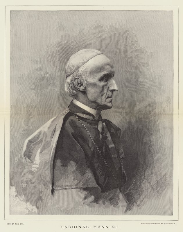 Cardinal Manning (gravure) - English School