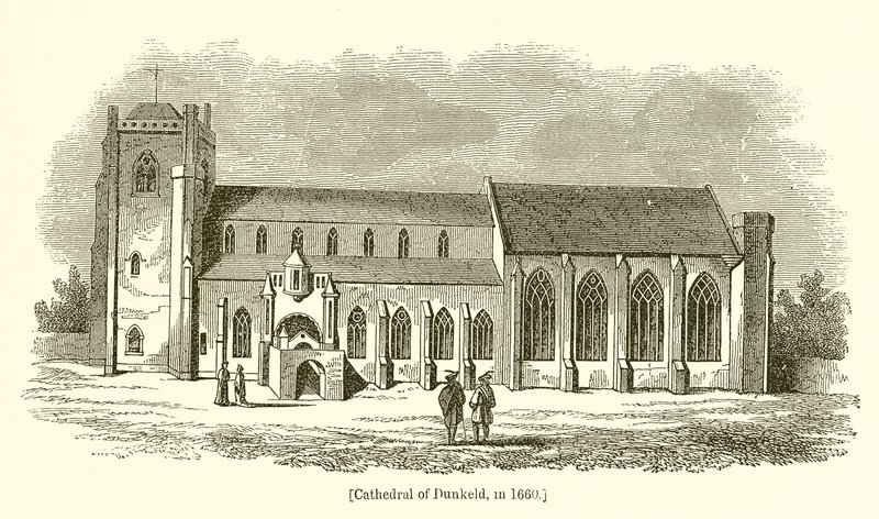 Cathédrale de Dunkeld, en 1660 - English School