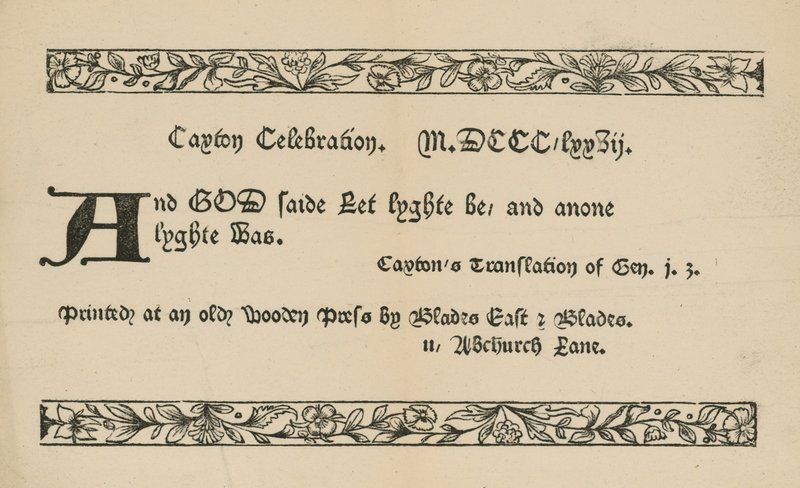 Célébration de Caxton - English School