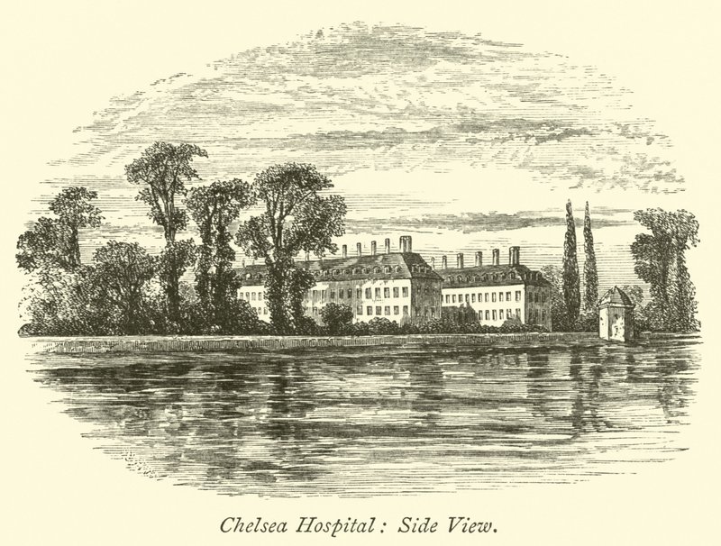 Hôpital de Chelsea, vue latérale - English School