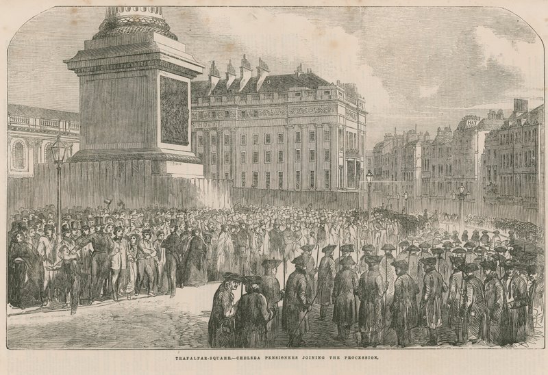 Pensionnaires de Chelsea rejoignant le cortège - English School