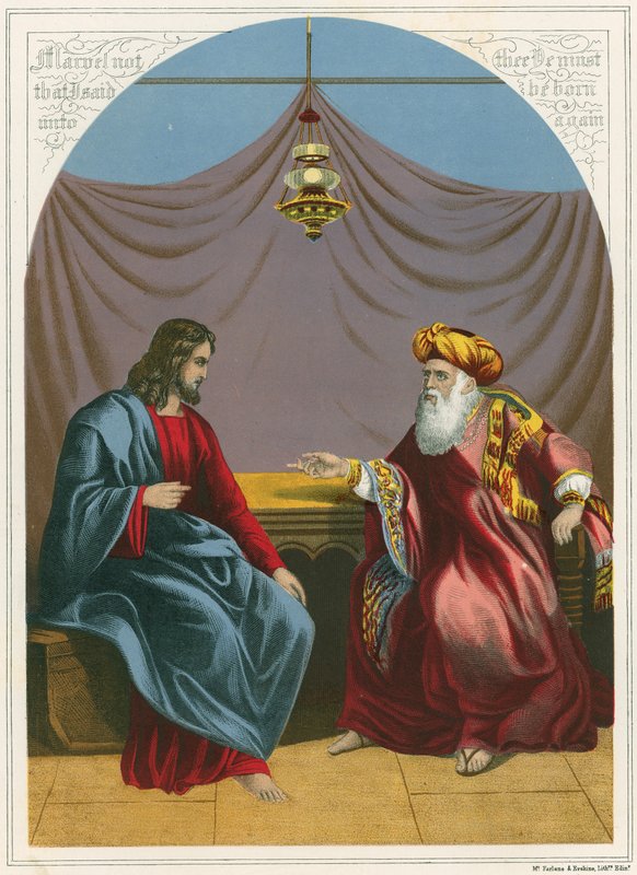 Christ et Nicodème - English School