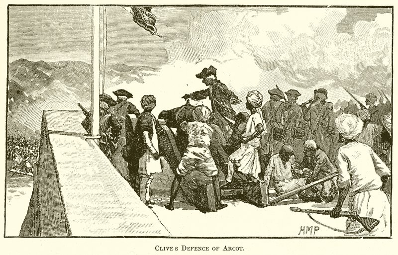 Défense de Clive à Arcot - English School