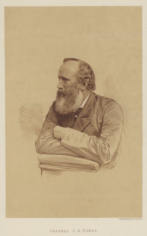Colonel J A Cowen (lithographie) - English School