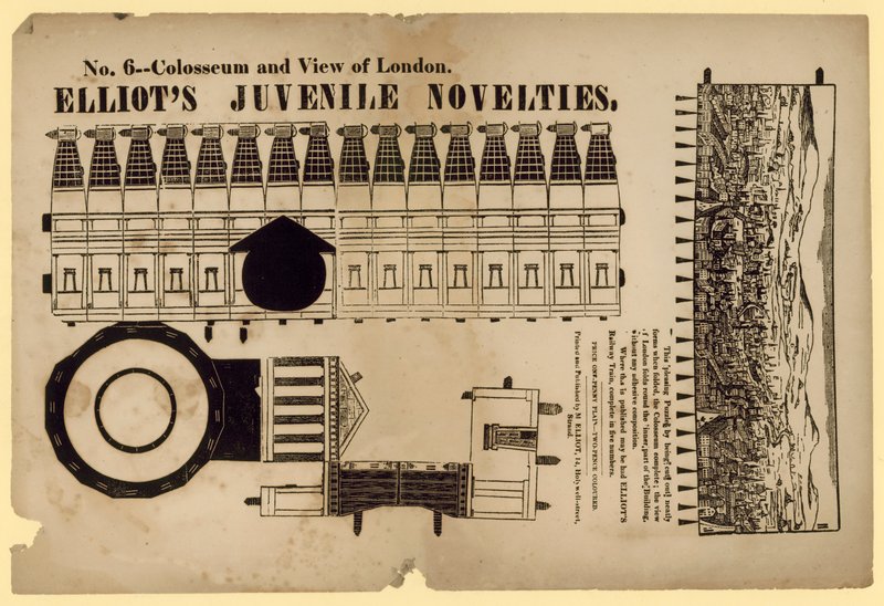 Colisée et vue de Londres - English School