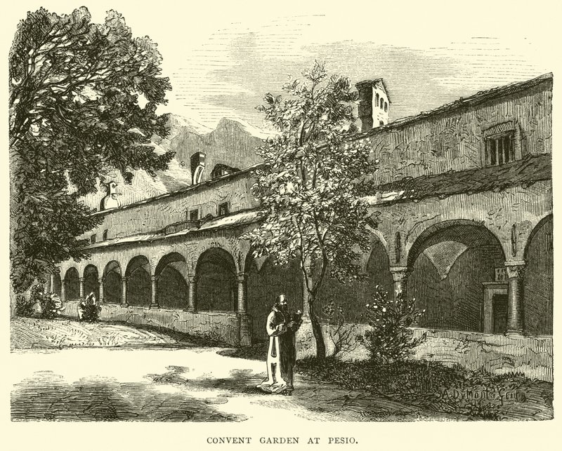 Jardin du couvent à Pesio - English School