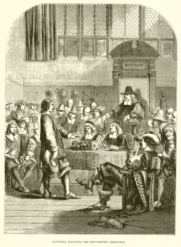 Cromwell proposant l