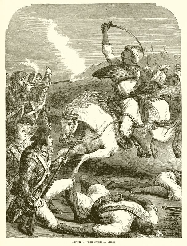 Mort du chef Rohilla - English School