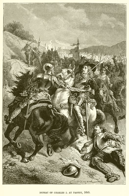 Défaite de Charles Ier à Naseby, 1645 - English School