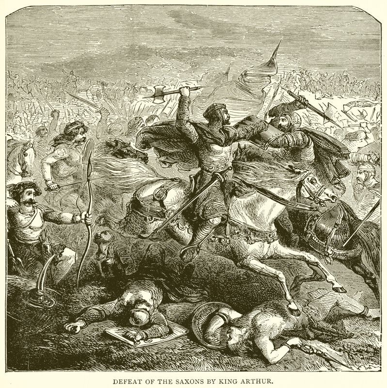 Défaite des Saxons par le roi Arthur - English School