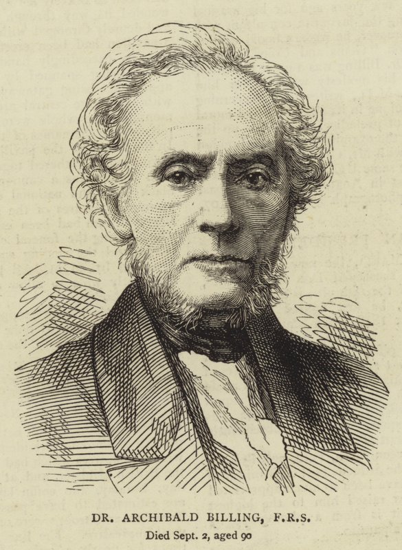 Dr Archibald Billing, FRS (gravure) - English School