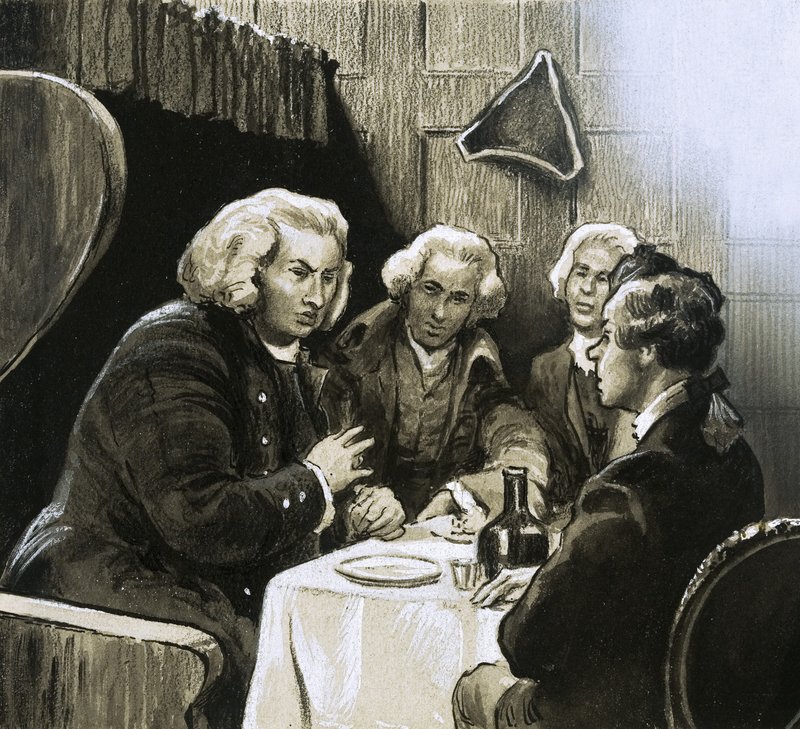 Le Dr Johnson à dîner - English School