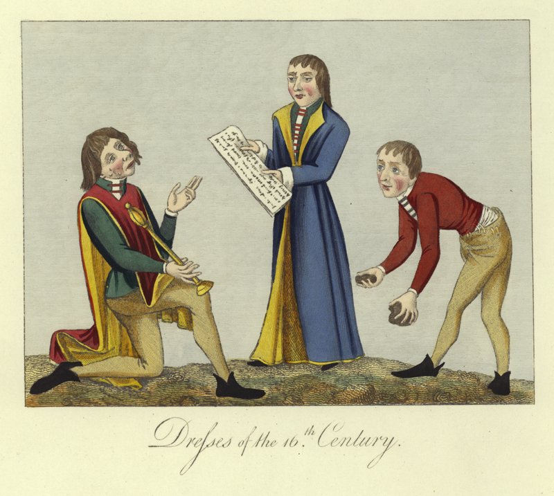 Vêtements du XVIe siècle - English School