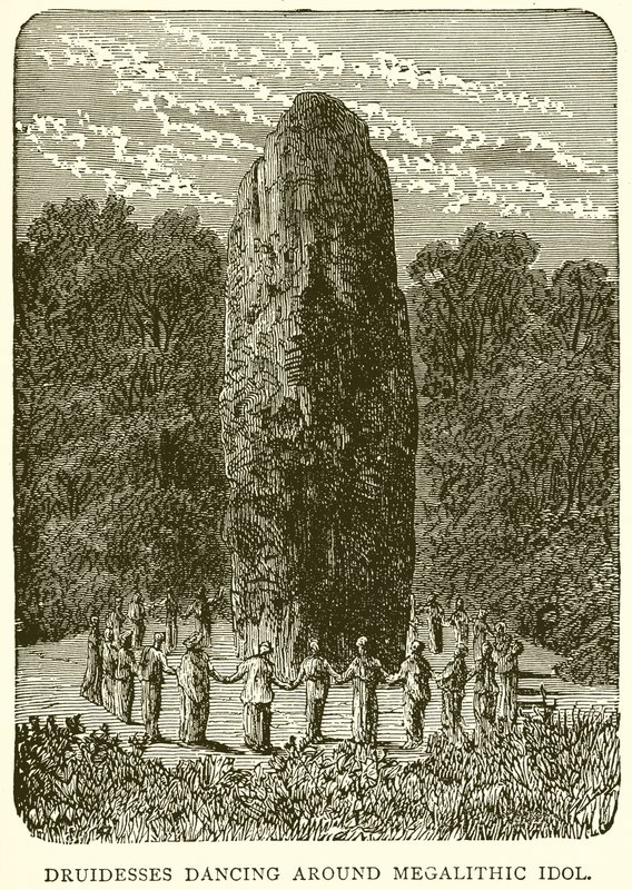 Druidesse dansant autour d