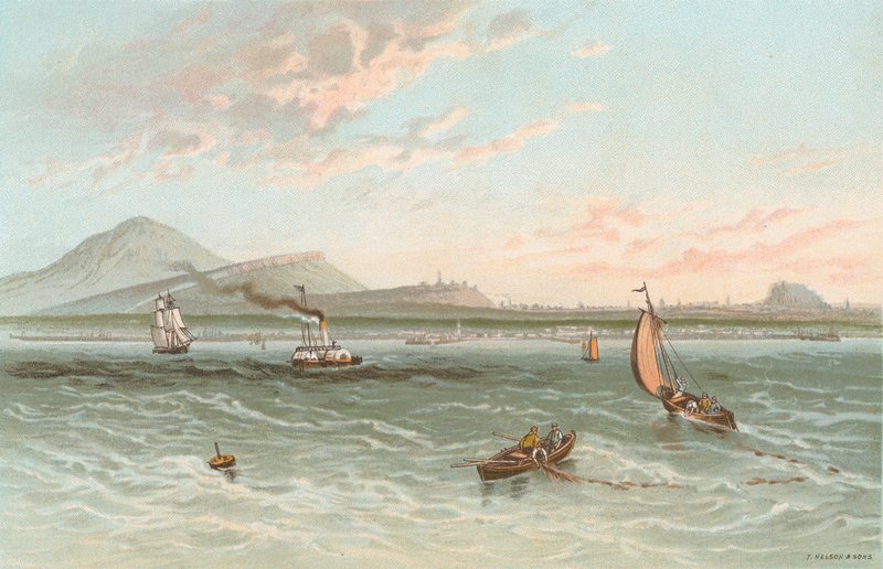 Édimbourg depuis le Firth of Forth - English School