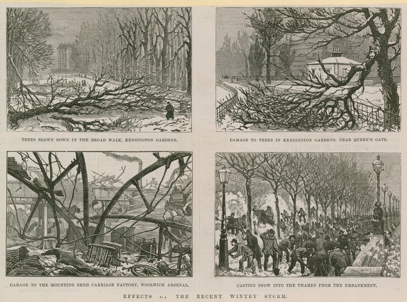 Effets de la récente tempête hivernale - English School
