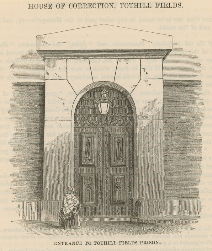Entrée de la prison de Tothill Fields - English School