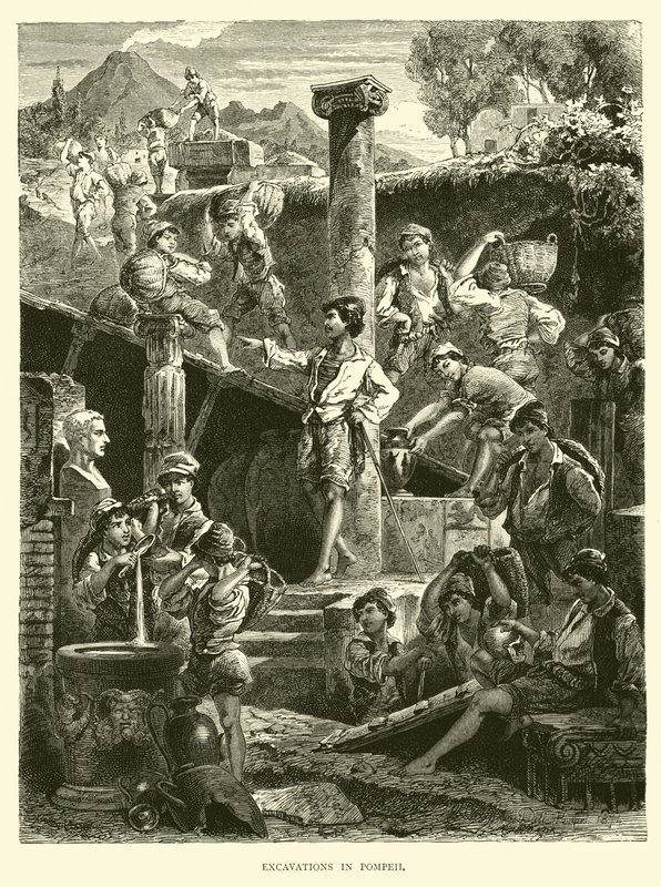 Fouilles à Pompéi - English School