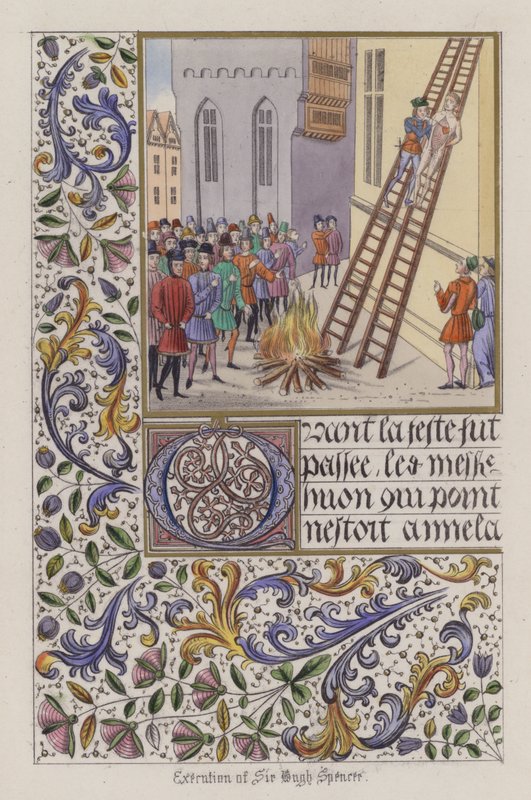 Exécution de Sir Hugh Spencer - English School