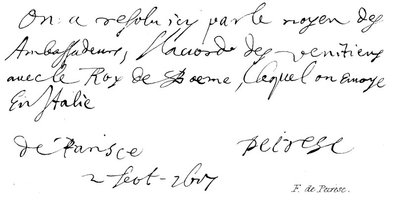 F de Peiresc - English School