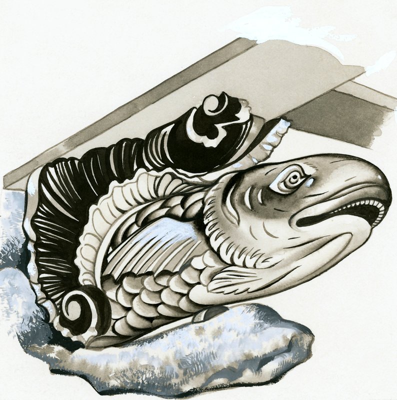 Gargouille de poisson - English School