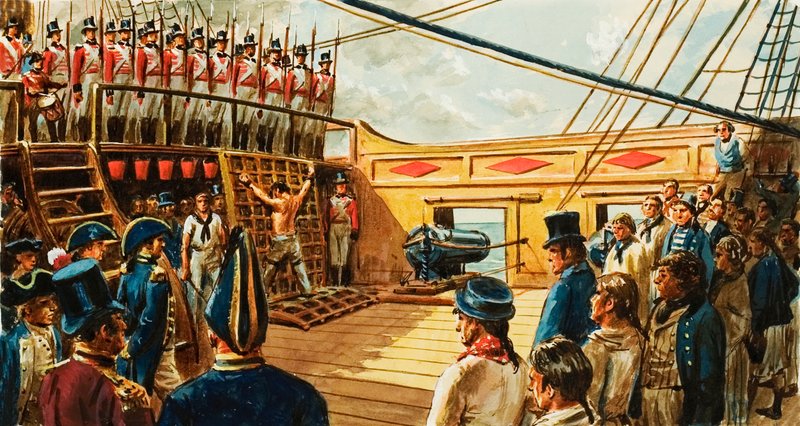 Flagellation en mer - English School