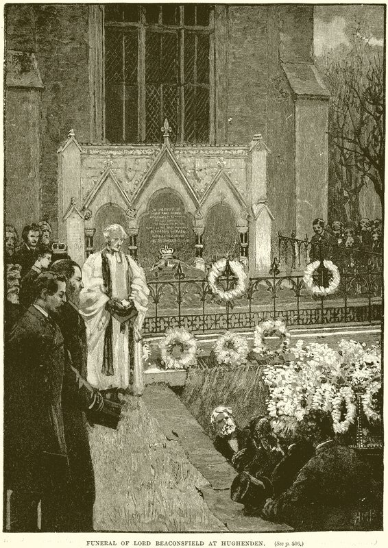 Funérailles de Lord Beaconsfield à Hughenden - English School