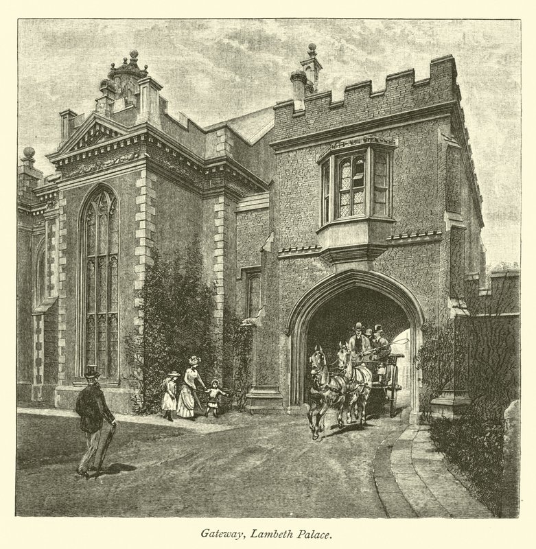 Porte, palais de Lambeth - English School