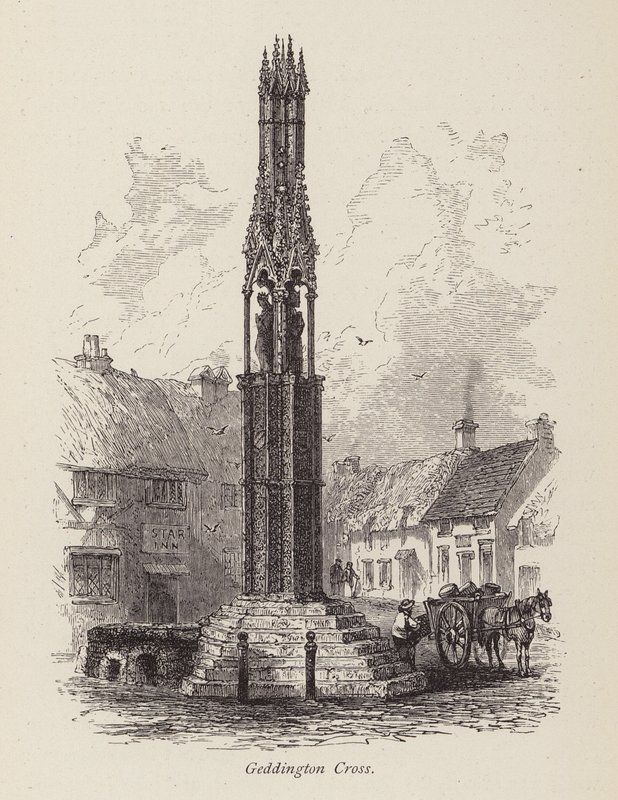 Croix de Geddington (gravure) - English School