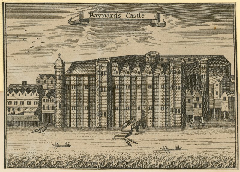 Vue générale du château de Baynards - English School