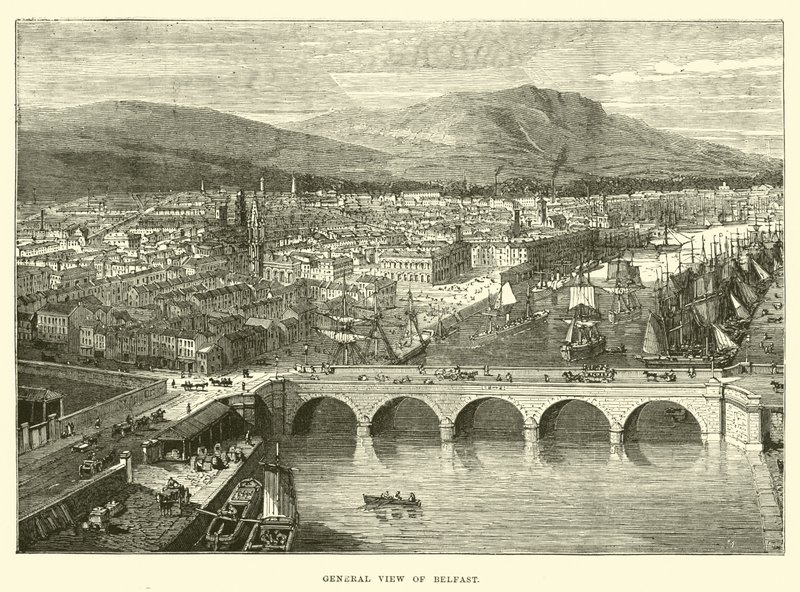 Vue générale de Belfast - English School