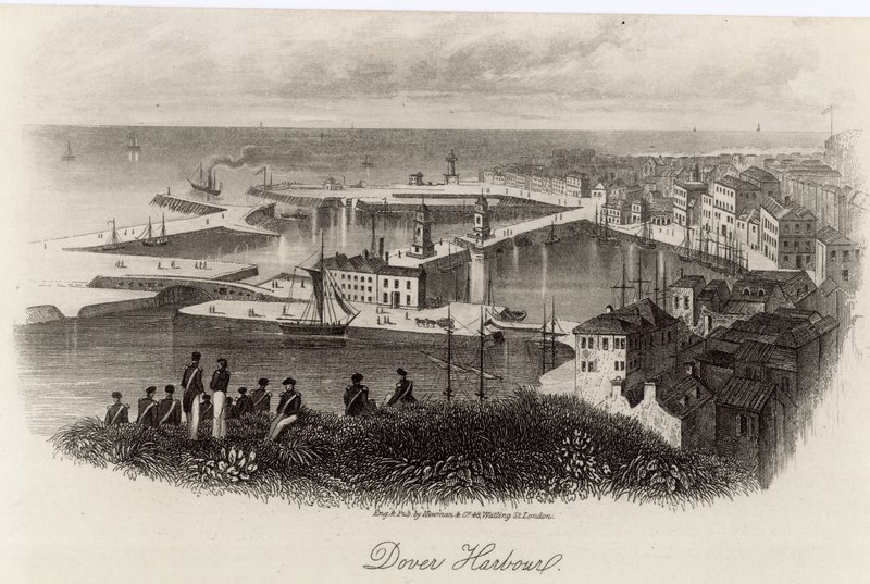 Vue générale du port de Douvres - English School