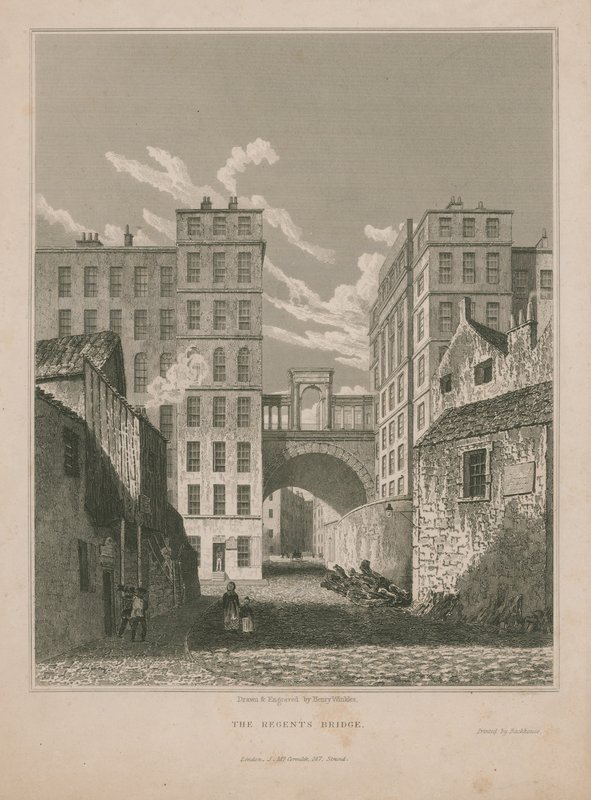 Vue générale du pont de Regents - English School